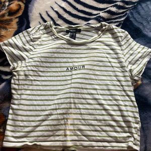 Spanish amour green and white crop